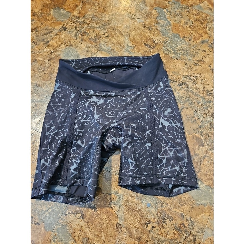 Lululemon Pedal Pace Cycling Shorts Womens Waist 26" 6" I Star Crushed Black(L16